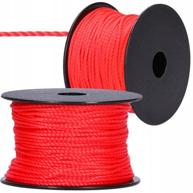 Zidarski konop 50 mx2 mm, crveni