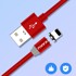 KAKU Kabel Magnetic USB Lightning 3A 1m, crvena  