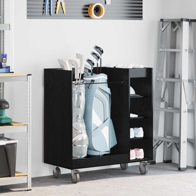 Ormar Golf s kotačima 90 x 45 x 98 cm, crni hrast