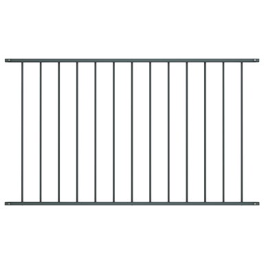 Panel za ogradu od čelika obloženog prahom 1,7x0,75 m antracit