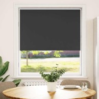 Rolo zavjesa blackout crna 105x175 cm širina tkanine 100,7 cm
