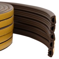 Brtvilo za prozore, samoljepivo, 10x6 mm, 100 m, EPDM pjena, smeđa