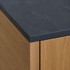 KOLM HPL Vodootporna kuhinjska radna ploča 0190SL, 81 x 60 cm, 12 mm, crna