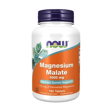 NOW Magnezij malat, 1000 mg, 180 tableta