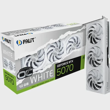 PALIT Grafička kartica GeForce RTX 5070 OC White, DLSS 4, 3× DP, 1× HDMI 2.1
