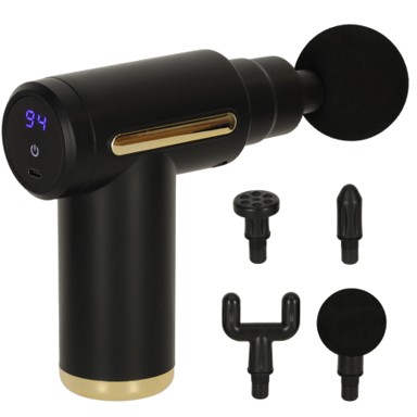 MG Masažni pištolj Massage Gun 4u1, crna