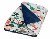 BABYMATEX Baršunasta dekica od pamučnog satena i baršuna 75 x 100 cm, kolibri