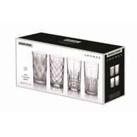 Set čaša Lounge 4/1, 330 ml mix