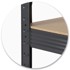 HUMBERG Metalna polica za radni stol 180 x 100 x 60 cm, crna, HR-855