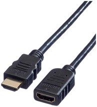 ROLINE HDMI produžni kabel sa mrežom, HDMI M - HDMI F, 5.0m