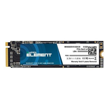 MUSHKIN ELEMENT SSD disk, 512 GB, M.2 2280, PCIe 3.0 x4 NVMe