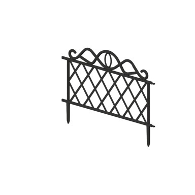 BLUMAX PVC ograda 48X7X34,5 cm 7/1= 3,36 m antracit