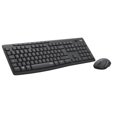 LOGITECH Bežični set tipkovnice i miša MK295, tamnosivi