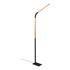 TRIO Crna/u prirodnoj boji LED stojeća svjetiljka s drvenim sjenilom (visina 169, 5 cm) Norris 