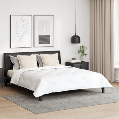 Poplun s jastukom 3 kom. bijeli 260 x 220 cm mikrofibra