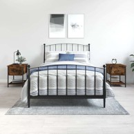 Noćni ormarić, 34 x 35.5 x 45 cm, 2 komada, konstruirano drvo, dimljeni hrast