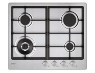 CANDY Plinska ploča CHG6BF4WTX, 60 cm, inox, 4 plamenika