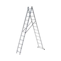 Dvodjelne ljestve, aluminijske, 2x12 gazišta
