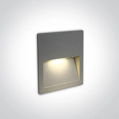 Zidna svjetiljka, LED, 3 W, 3000 K, 300 lm, 240 V, IP65, siva