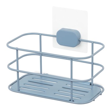 COMPACTOR Kupaonska polica Grena metalna samoljepljiva, svijetlo plava