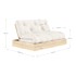KARUP DESIGN Smeđa sklopiva sofa 145 cm Flip, 145x98,5x83 cm