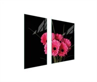 TMK Staklena zaštita za štednjak ili ploču za kuhanje 75x52, gerbera