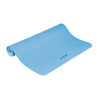 REBEL ACTIVE Prostirka za gimnastiku, za jogu, pilates i fitness, 200 x 115 cm, debljina 1 cm, TPE, plava