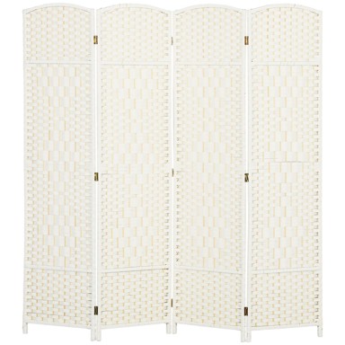 HOMESTAR Pregrada za sobu, sklopiva, 4 panela, 180x17x180 cm, bijela