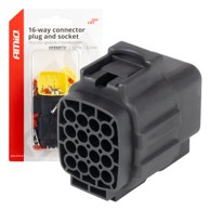 AMIO Konektor hermetički 16 PIN 2.2mm 04353, crna