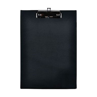 FORNAX Ploča s klipom i kvačicom, A4, PP, crna