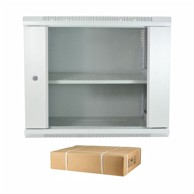 DATECH Zidni ormar 12U 635 600x600 + polica DP.6612.9000, sivi