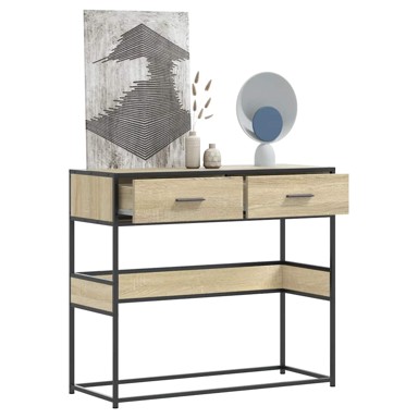Konzolni stol boja hrasta sonome 90x35x80 cm konstruirano drvo