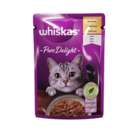 WHISKAS Hrana PURE DELIGHT, piletina vrećica 85 g