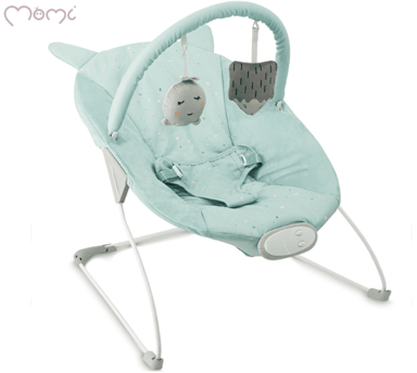 MOMI Ljuljačka, 8 melodija i 3 stupnja vibracije, plava