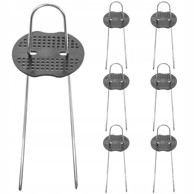 GARDEN LINE Set klinova za pričvršćivanje agrotekstila 6 komada DEN6577, crna