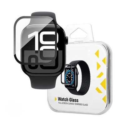MG Zaštitno staklo Watch Full Glue, 2x za Apple Watch 10 42 mm, crno