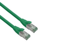 HELOS Superfleksibilni patch kabel Cat.6a od Cat.7 sirovog kabela GHMT AWG 26/7, zeleni, 0,15 m