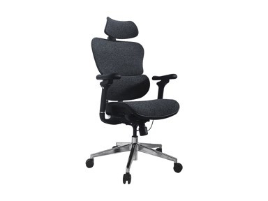 EQUIP Ergonomska uredska stolica s naslonom za glavu i naslonima za ruke Lite Retail, plavo-crna