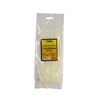 TEMAL Kabelska vezica, plastična 2.4X200mm 100/1, bijela