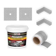 ISOLBAU Set za hidroizolaciju 102G, tekuća folija 5,5 kg, brtvena traka 5 m, kutovi 2 kom., manžete 2 kom.