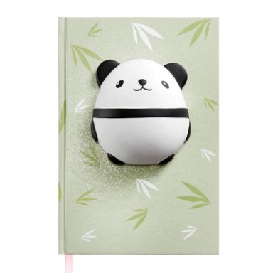 MIQUELRIUS Bilježnica, Squishy Panda, A5, 80 listova, čista, Back2Fun