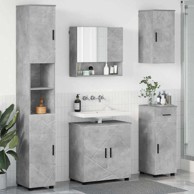 Set namještaja za kupaonicu 5 komada beton siva 61 x 35 x 64 cm