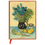 PAPERBLANKS Planer tjedni 2027-12,5 × 18 cm-midi horiz. s gumicom van Gogh's Still life DE1928-3
