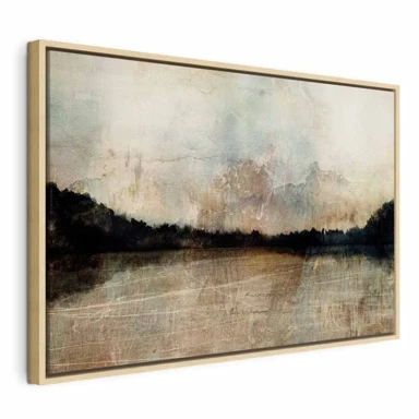 Slika Exceptional Peace, jednodijelna, široka, 60x40 cm, u prirodnom drvenom okviru