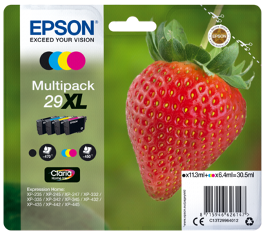 EPSON Tinta za printer Claria Home Multipack 29XL BK/C/M/Y T 2996