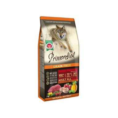 PRIMORDIAL Hrana za pse Adult, bizon i skuša, 12 kg