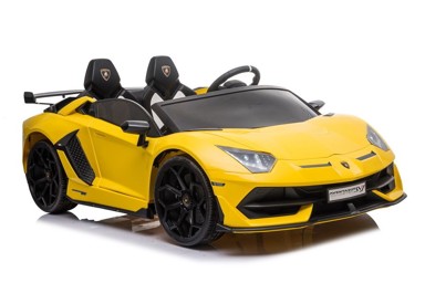 Licencirani auto na akumulator Lamborghini Aventador SX2028 - dvosjed - žuti