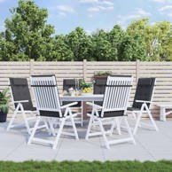 Jastuci za stolicu s visokim naslonom 6 kom, antracit