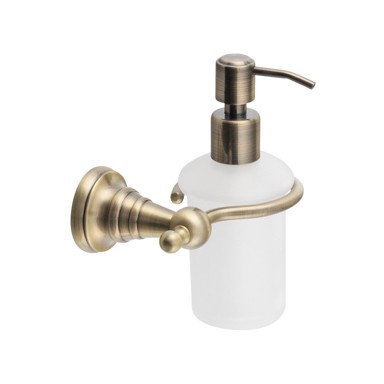 SAPHO Zidni dozator sapuna od mesinga i stakla Diamond, 200 ml