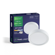 GREEN TECH Nadgradni LED panel 18 W 3 CCT okrugli
